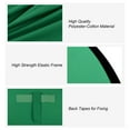 thumbnail image 2 of Fond de Photographie 4x6FT Toile de Fond Écran Vert avec Sac de Transport, 2 of 8