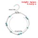 thumbnail image 3 of Guardurnaity Tobillera en capas oro plata estilo simple joyería estética accesorio de moda pulseras de tobillo para mujeres niñas plata Type3 NO3 Guardurnaity AP009796-02, 3 of 6