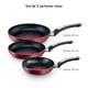 thumbnail image 2 of Set 3 Sartenes 20/24/28 cm T-Fal Antiadherente Rojo, 2 of 5