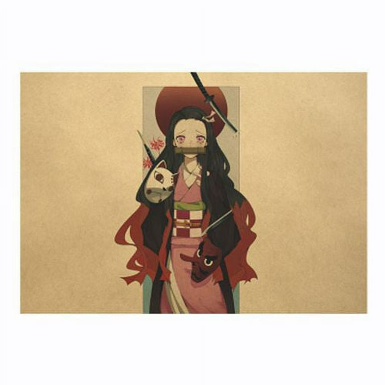 Taicanon Demon Slayer Characters Poster Anime Manga Room Decoration  Pictures Coated Paper Posters(Style9) 