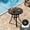 Black—27.6 in, variant on Pirecart Patio Table, 27.6" Patio Dining Table with Adjustable Umbrella Hole & Foot Pads, Outdoor Round Dining Table for 2, Metal Steel Frame & Non-Rust E-coating, for All Weather