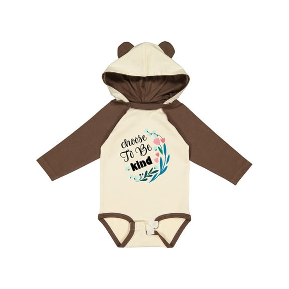 Inktastic Choose to Be Kind Girls Long Sleeve Baby Bodysuit