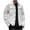 White, variant on Men's Denim Shirt Jacket Casual Long Sleeve Button down Jean Coat Loose Solid Color Ripped Streetwear with Pockets