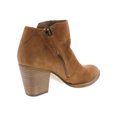 thumbnail image 2 of DOLCE VITA Womens Brown Studded Zipper Accent Comfort Jessie Round Toe Block Heel Zip-Up Leather Booties 6.5, 2 of 2