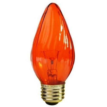 

Satco S3366 120V Medium Base 25-Watt F15 Light Bulb Amber