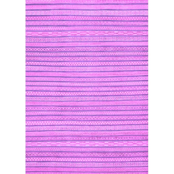 Ahgly Company Indoor Rectangle Oriental Purple Modern Area Rugs, 2' x 3'