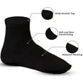 Creswell 6 Pairs Of Mens Black Diabetic Ankle Socks 1315 Size MADE IN