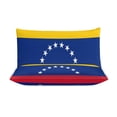 thumbnail image 3 of 3 Pcs Soft Bedding Set, Includes 1 Duvet Cover with Zipper And 2 Pillow Shams,Flag of Venezuela Queen(90"×90"), 3 of 8