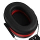 thumbnail image 3 of 2 uds casco accesorio orejera ángulo de reducción de ruido ajustable casco telescópico orejera rojo negro, 3 of 5