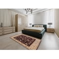 thumbnail image 4 of Ahgly Company Indoor Rectangle Mid-Century Modern Red Oriental Area Rugs, 2' x 5', 4 of 6