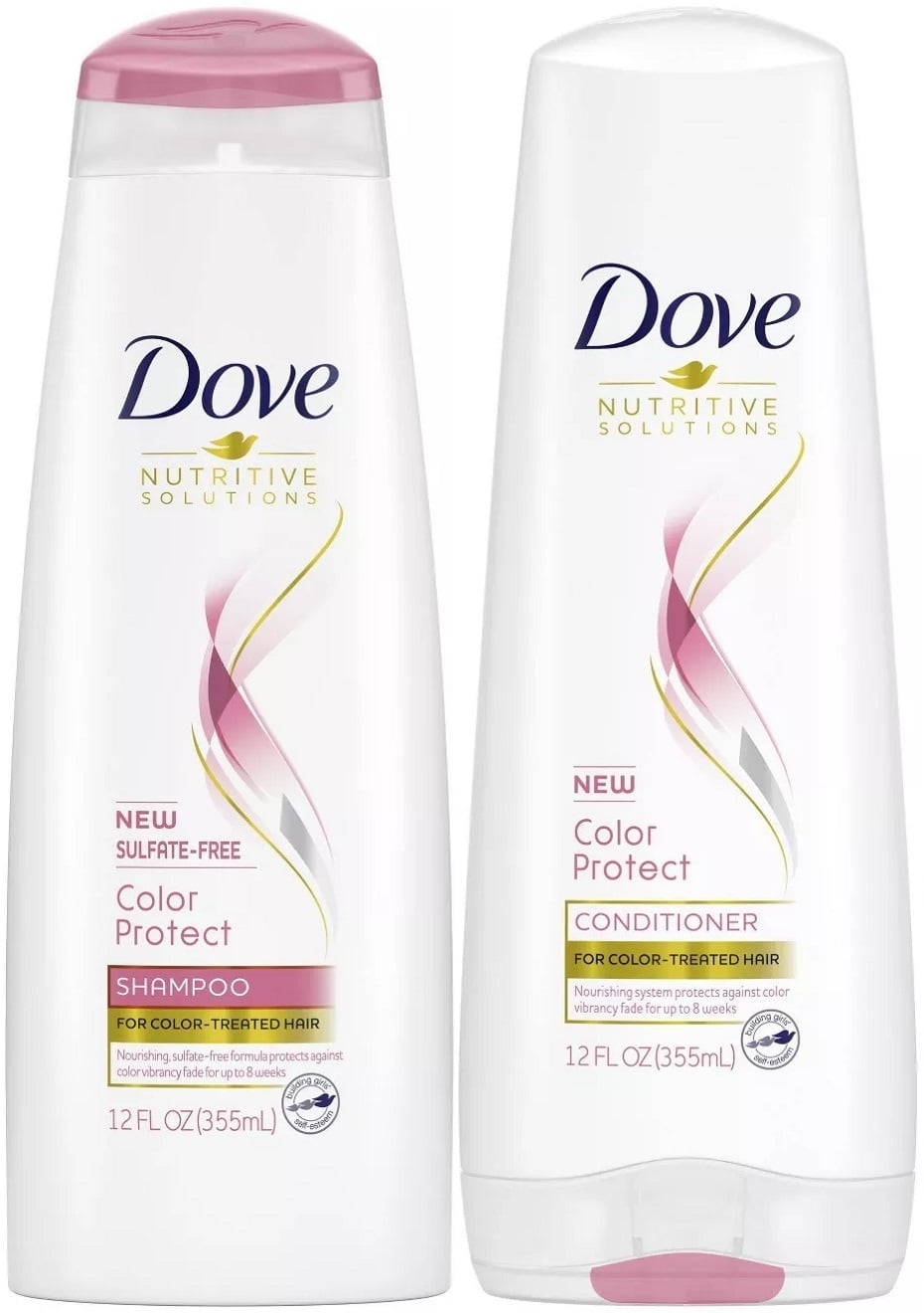 Dove Color Protect Shampoo and Conditioner Set, 12 Fluid Ounce Bottles