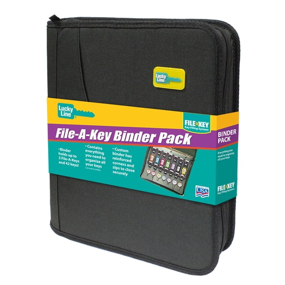 Lucky Line File-A-Key, Binder, 42 Units, 13-3/4&Prime;(W) x 11&Prime;(L) x 2.5&Prime;(H)