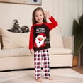 thumbnail image 4 of Pijamas navideños para padres e hijos con estampado de Papá Noel para primavera y otoño, 4 of 5