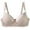 Beige, variant on Xijirk Women Plus Size Bra Lace Trim Full Coverage Seamless Daily T-shirt Support Bra,75C