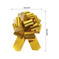 thumbnail image 2 of Metallic Large Big Pull Bow Glitter Gift Wrapping Bows Ribbon for Wedding Car Baskets Presents Christmas Bow Gold_6 inch, 2 of 6