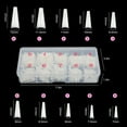 thumbnail image 2 of Dsseng 900pcs Full Cover French Nail Tips  Soft Gel Nail Tips  3 Styles Acrylic Fake Nails, 2 of 6