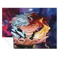 thumbnail image 6 of My Hero Academia Shoto Luxury Flannel Blanket - Super Soft Anti-Static Plush Warm Blanket for Sofa Bed - Extra Large Cozy Blanket for Men and Women, Home Decor Gift., 6 of 8