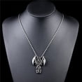 thumbnail image 2 of ZMY Home Stainless Steel Necklace - Grim Reaper Pendant with Dual Scythes Fashion Jewelry, 2 of 5