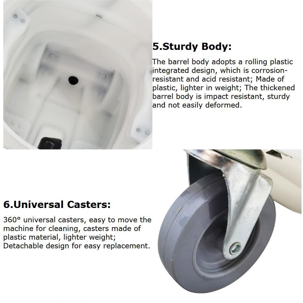 90L Vacuum Cleaner Suction Machine Industrial Wet Dry Dual-Purpose 110V