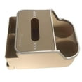 thumbnail image 3 of Car Armrest Storage Box Console Armrest Organizer Car Stowing Tidying Automotive Accessories Tissue Box Cup Holder for Suvs Cars Beige, 3 of 8