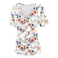 thumbnail image 4 of Raeneomay Womens Tunic Tops Womens T Shirts Short Sleeve Shirts V-Neck Tops Summer Casual Lightweight Clothes, 4 of 5