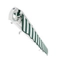 thumbnail image 4 of Awntech 20' x 10' Maui Manual Patio Retractable Awning, Forest/White Stripe, 4 of 7
