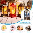 thumbnail image 2 of Decoración de la lámpara LED colgante de sobremesa de la luz de la vela de la vendimia al aire libre de la linterna de la Navidad, estilo animal, bronce Inevent HA008322-01, 2 of 7