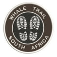 thumbnail image 1 of Go Trekking! At Whale Trail, South Africa 3.5 Inch Iron Or Sew On Embroidered Fabric Badge Patch Hiking Trails Iconic Series, 1 of 2