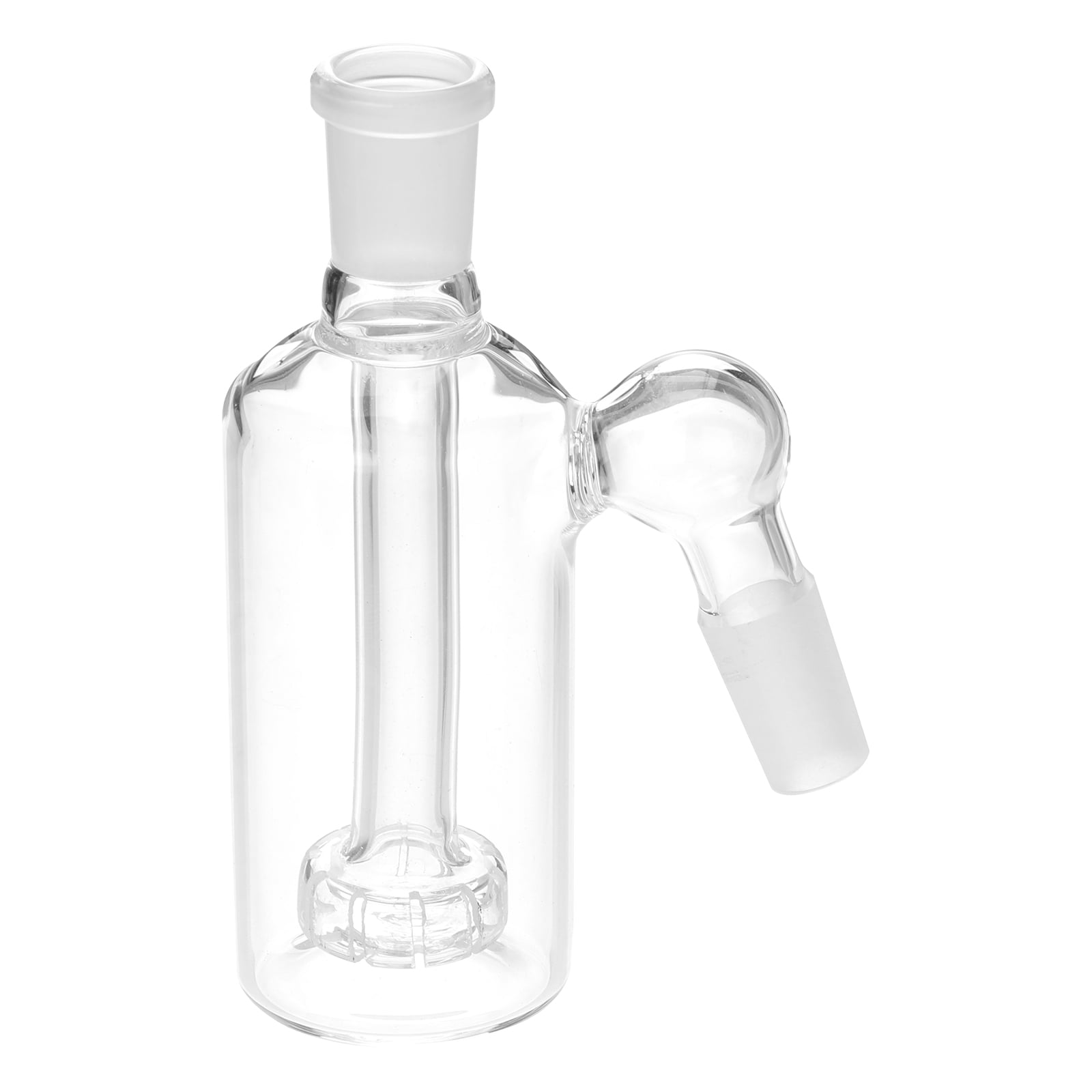 Scientific Glass Tube Adapter 18mm by 14mm Stem 4.1 inch Clear Glass Tube Downstem Adapter 