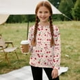 thumbnail image 5 of Garronmavis Cherry Girls Long Sleeve T-Shirts Size 9-10 Loose Bowknot Kids Basic Soft Long Sleeve Tees Top Warm Casual Crewneck Loose Fit Tee Tops Lightweight for Daily Life, 5 of 7