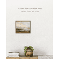 thumbnail image 4 of Drsoum Landscape Framed Canvas Wall Art Vintage Classical Prints Watercolor Dusk in The Forest Sky Room Decor - 8x10in Natural Framed, 4 of 6