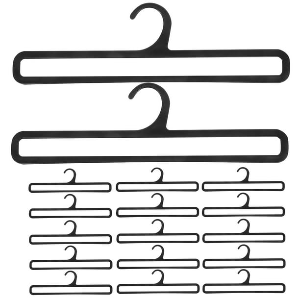 20 colgadores de plástico multiusos para bufandas, cinturones y corbatas.