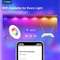 thumbnail image 2 of 6 Pack 5/6 Inch Smart WiFi LED Recessed Can Lights, RGBCW Color Changing Retrofit Recessed Lighting, Baffle Trim, APP Control, Dimmer Compatible, 12W=110W 1100LM, IC & ETL, 2 of 6