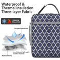 thumbnail image 2 of Abstract Plaid Insulated Lunch Box Men Reusable Lunch Bag Water-Resistant Lunch Tote Portable Bag Work Beach, 2 of 5