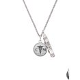 thumbnail image 2 of Delight Jewelry Silvertone Domed Black CM Silvertone Best Friends Forever Bar Charm Necklace, 23", 2 of 4