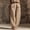 Khaki, variant on Only Moment Summer Clothes Linen Wide Leg High Waist Casual Lounge Pant 2026 Beach Travel Vacation Outfits Grey,S