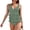 Army Green, variant on Women's One Piece Bikini Swimsuit Solid Color High Neck Ruffle Sexy with Removable Bra Pads No Underwire for Beach Vacation,Green,M