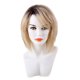 thumbnail image 2 of Pelucas de Cabello 100% Real Mullidas Cortas de 12 "con Gorra Resistente Al Calor para Fiesta de Cosplay Diario Rubio Ombre Sunnimix Pelucas de cabello humano para mujeres, 2 of 8