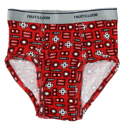Fruit of the Loom Boys` 5pk Print/Solid Fashion Brief, M, Assorted ...