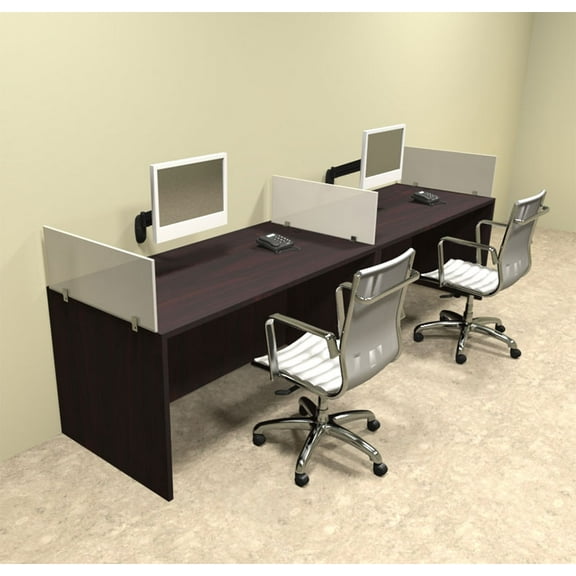 Two Person Divider Modern Office Workstation Desk Set, #OT-SUL-SP3