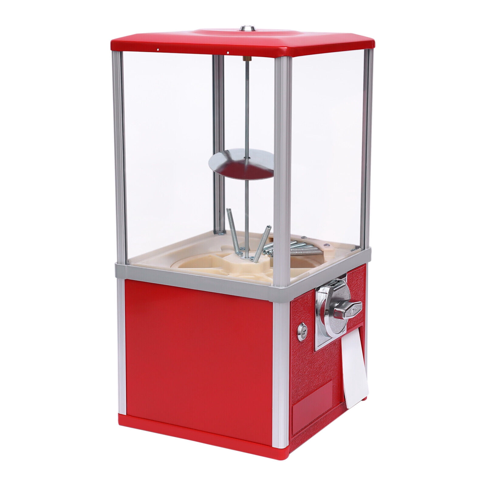 DENEST Bulk Candy Vending Machine w/ Locks+Keys Candy Dispenser Gumball Bank f 1.1-2.1"