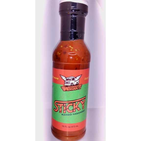 Winginit Sticky Mango Habanero Crafted Wing Sauce 16oz