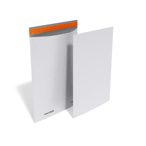 Staples Coastwide Professional 13.13" x 17.75" Self-Sealing Bubble Mailer White 100/Carton CW56657VS
