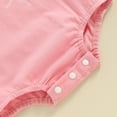 thumbnail image 7 of Bagilaanoe Newborn Baby Girl Boy Summer Rompers Print Short Sleeve Bodysuits 3M 6M 12M 18M Infant Casual One Piece Short Jumpsuit, 7 of 7