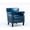 Navy Blue, variant on Muted Chrome Nail Head Trim - On - trend Design - Dining Room - Elegant and Comfortable