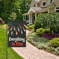 thumbnail image 2 of Yayeee Garden Flag 12" x 18" Double Sided Outdoor Yard Lawn Holiday Decorations, Black Christmas Light, 2 of 6