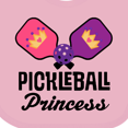 thumbnail image 4 of Inktastic Pickleball Princess Girls Baby Bib, 4 of 4