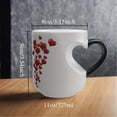 thumbnail image 3 of Heart Shaped Cups Color Changing Magic Ceramic Mug, Heart Mug, Color Changing Mug, Thermochromic Magic Reveal Design, Fun Novelty Coffee Cup - A Birthday Gift For Beloved, Heat Sensitive Coffee Mug, 3 of 7