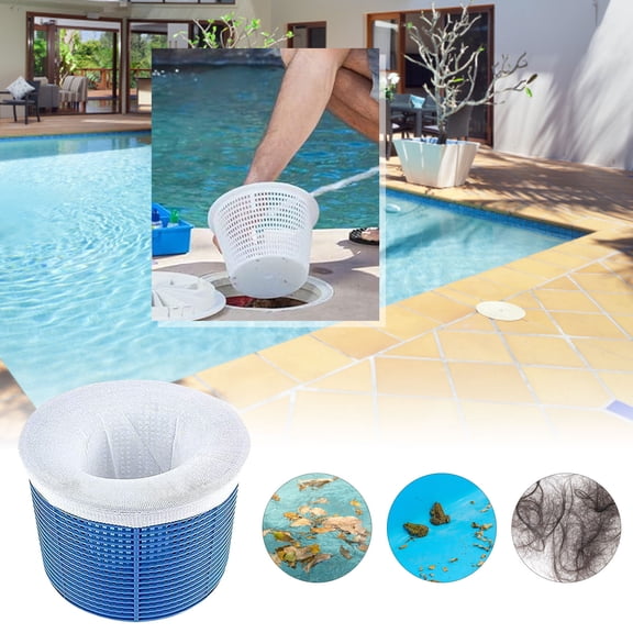 Ultra Fine Mesh Pool Skimmer Socks for Above Ground and Inground Pools, Heavy Duty Filter Screen Liner Savers for Basket to Catch Leaves and Debris