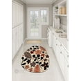 thumbnail image 5 of Oval Area Rug, Beige Carpet 12X12, Bedroom, Hallway, Handmade Woolen Rugs, Floral Design, 5 of 6
